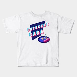 Cutscene Saga Badge Kids T-Shirt